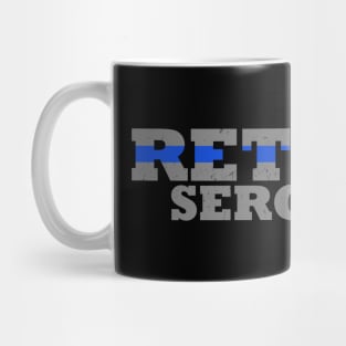 Retired Sergeant Thin Blue Line Mug